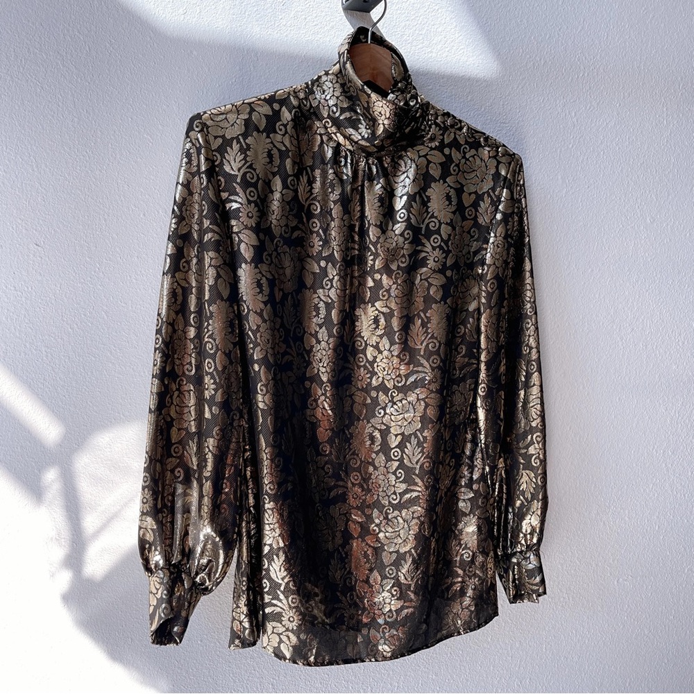Vintage Gloria Sachs Silk Blouse 70’s 80’s
